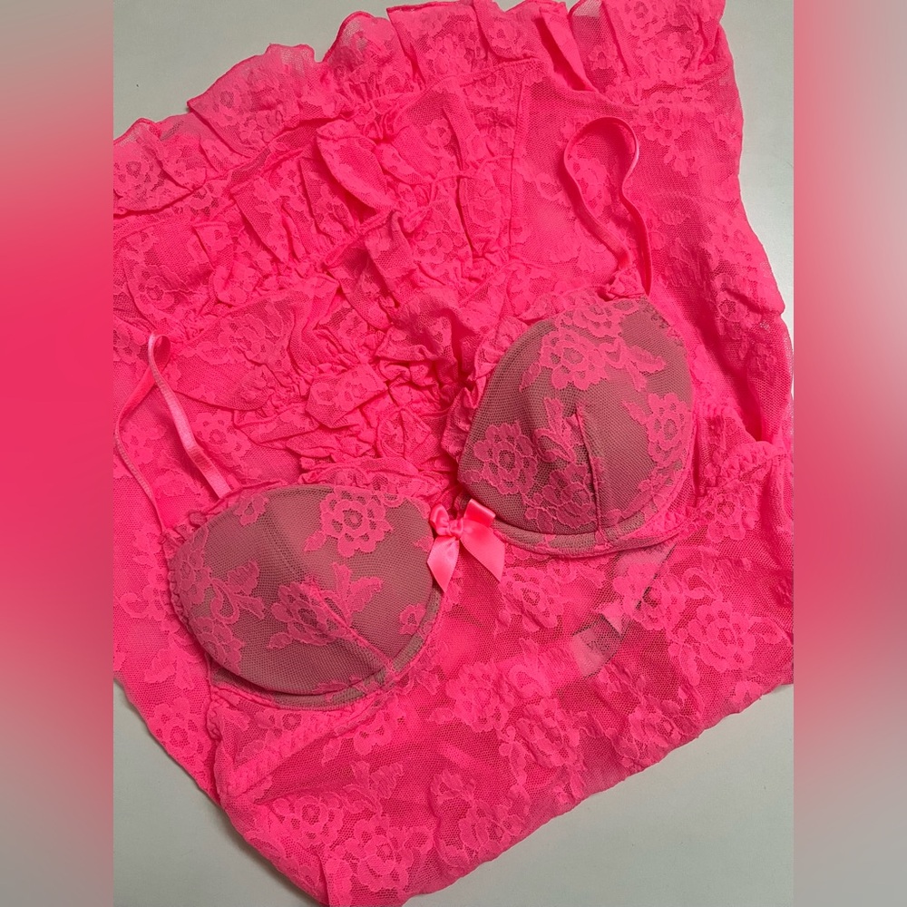 Victoria's Secret Pink Lace Bra Intimates
